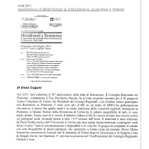 Convegno meridionali e Resistenza 16/06/2013. Rassegna stampa regione Sardegna. TOTTUS IN PARI.